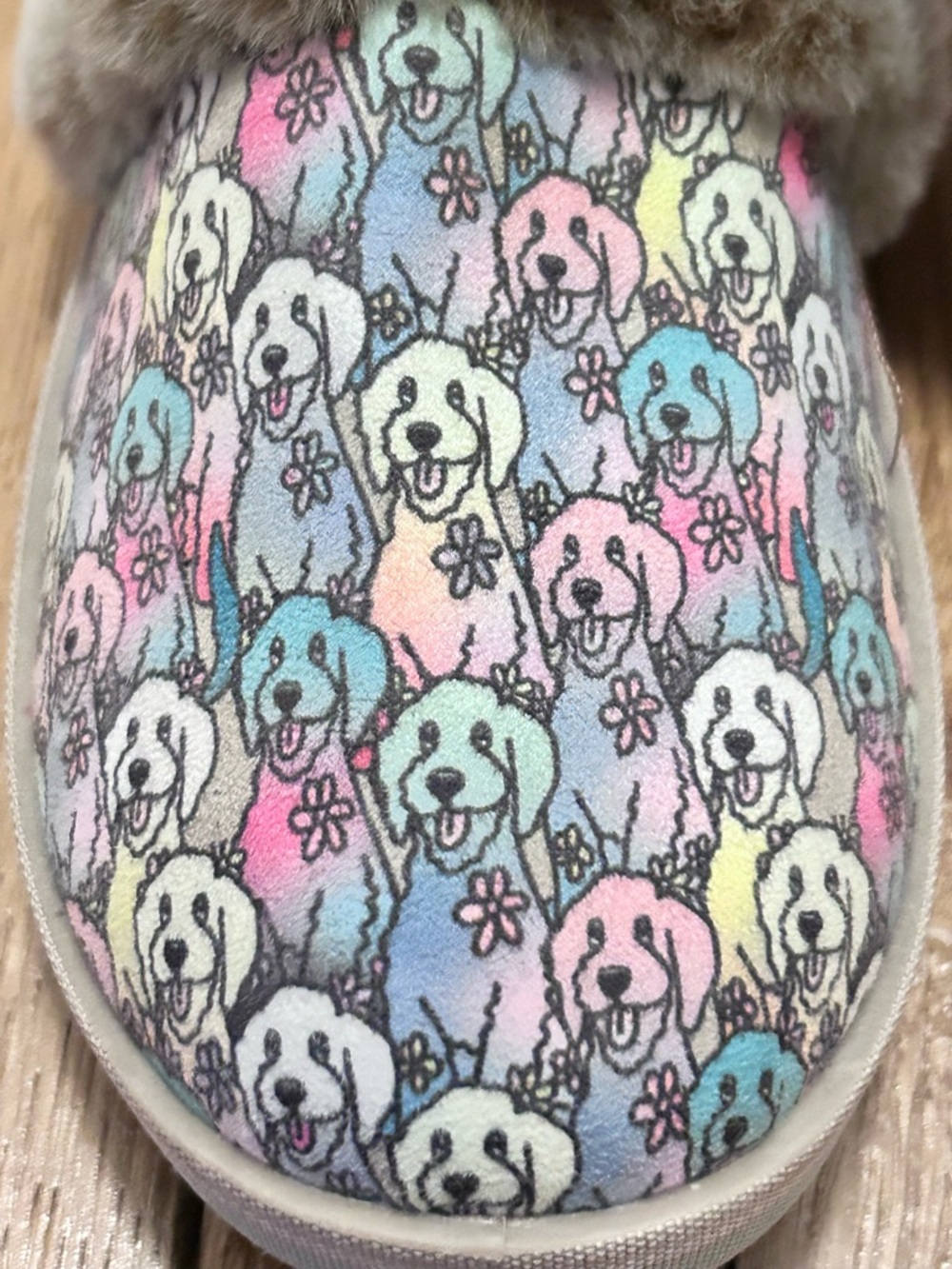 BOBS Skechers Too Cozy Winter Howl Aloha Doodle Slipper Faux Fur Women’s 8 NWOT - Picture 5 of 15